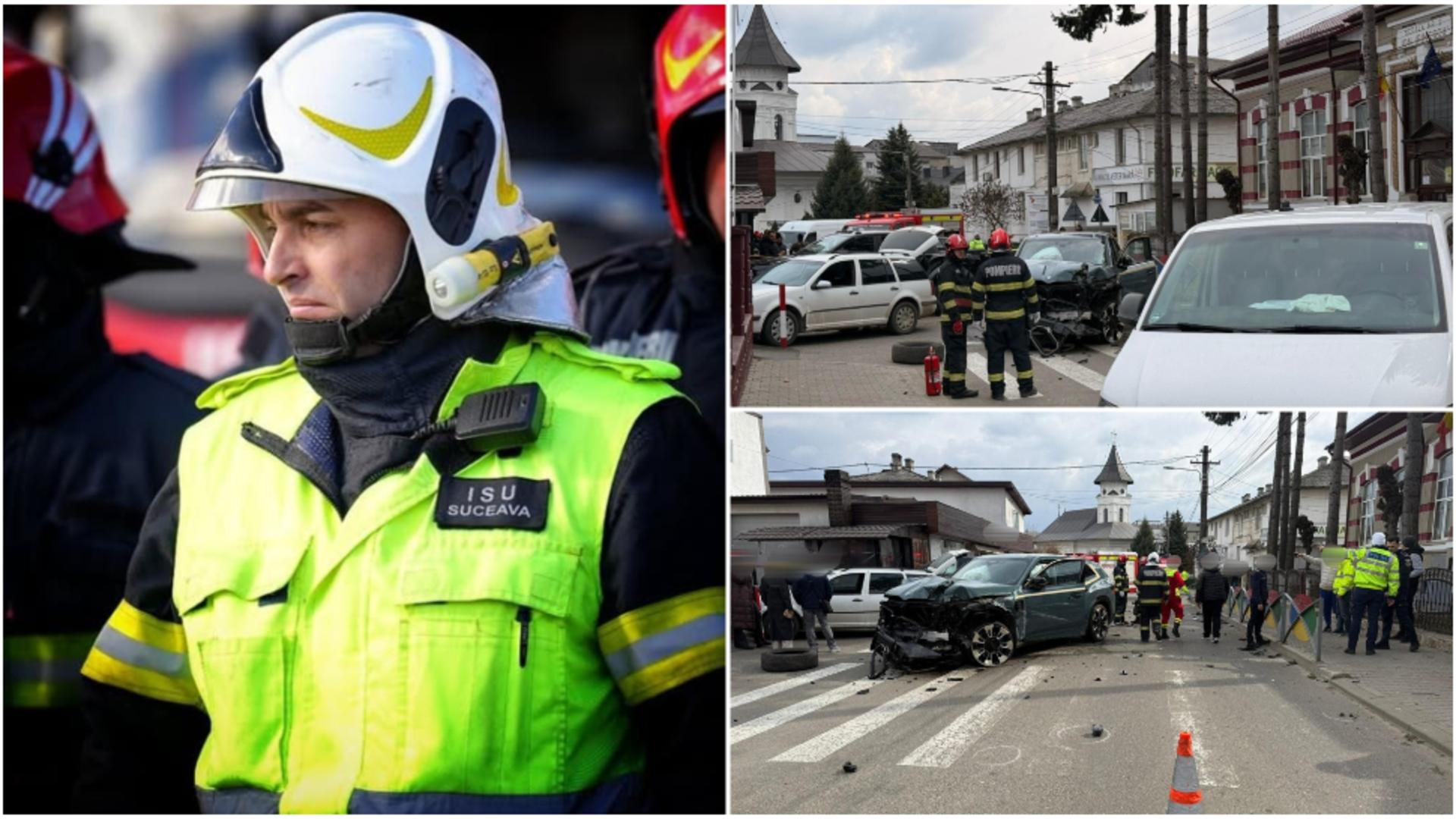 Apel la solidaritate pentru pompierul rănit în accidentul din Fălticeni