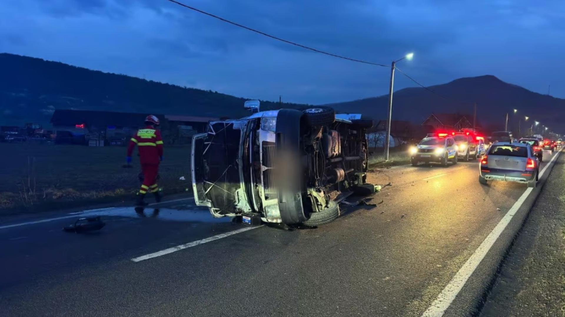Accident grav în județul Cluj. FOTO: Cluj 24