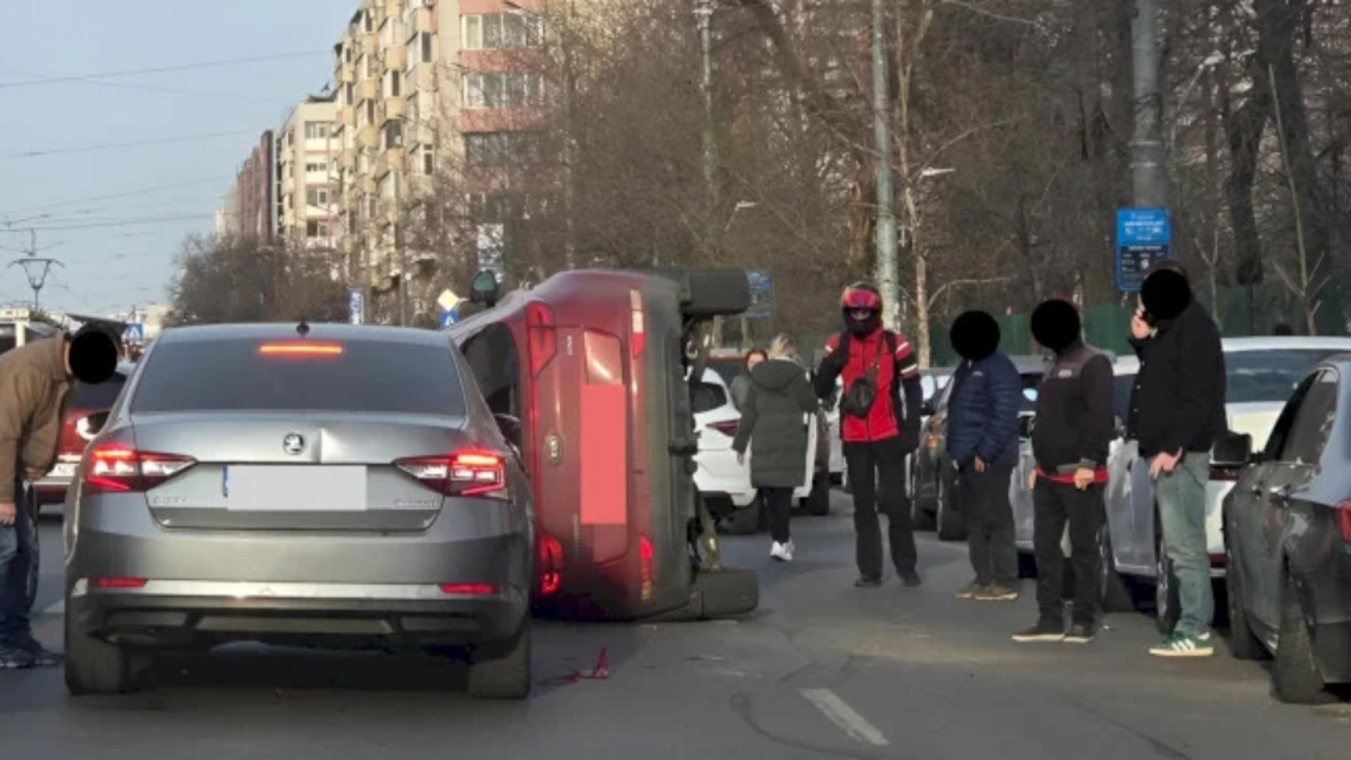 Accident pe Șoseaua Ștefan cel Mare București.