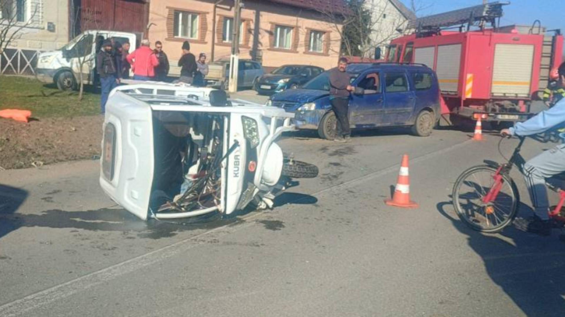 Accident grav în Bistrița Năsăud. Sursa foto: Bistriteanul.ro.