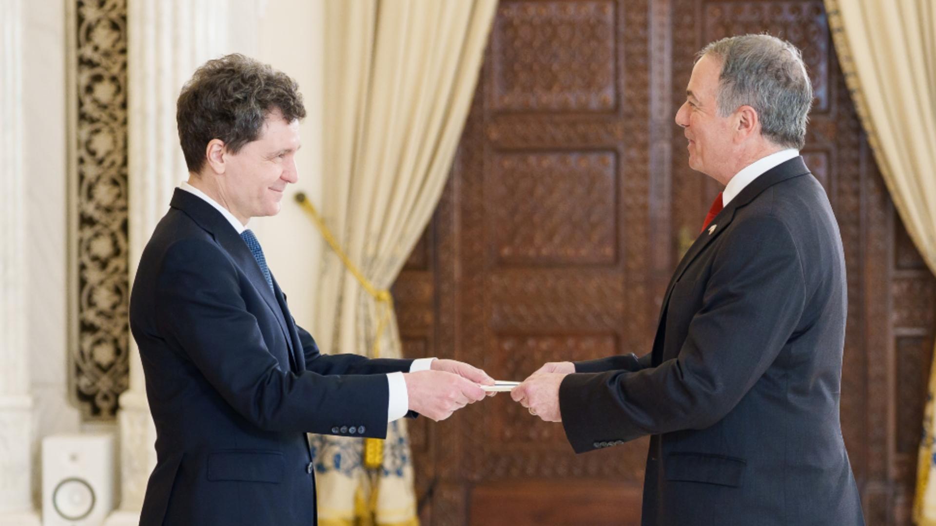 Noul ambasador al SUA și-a prezentat scrisorile de acreditare. FOTO: Facebook