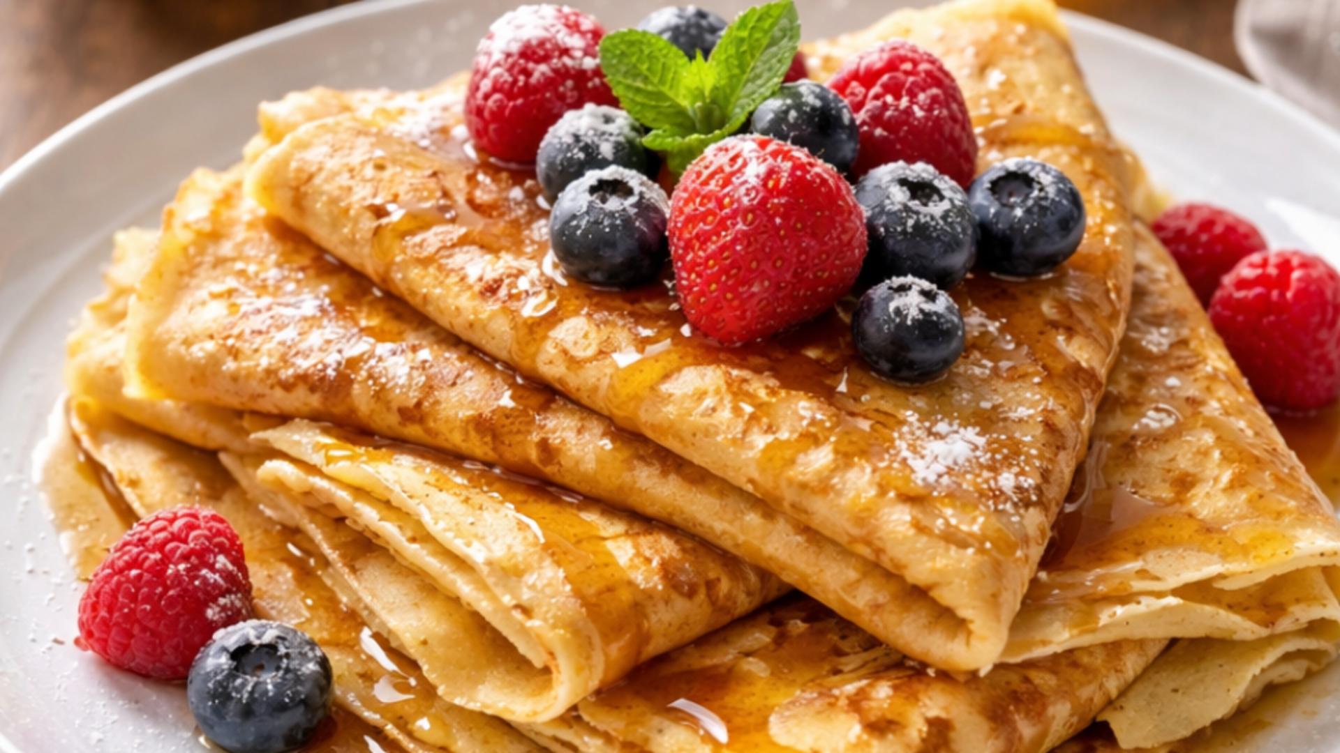 Clătite de post, rețetă simplă pas cu pas.