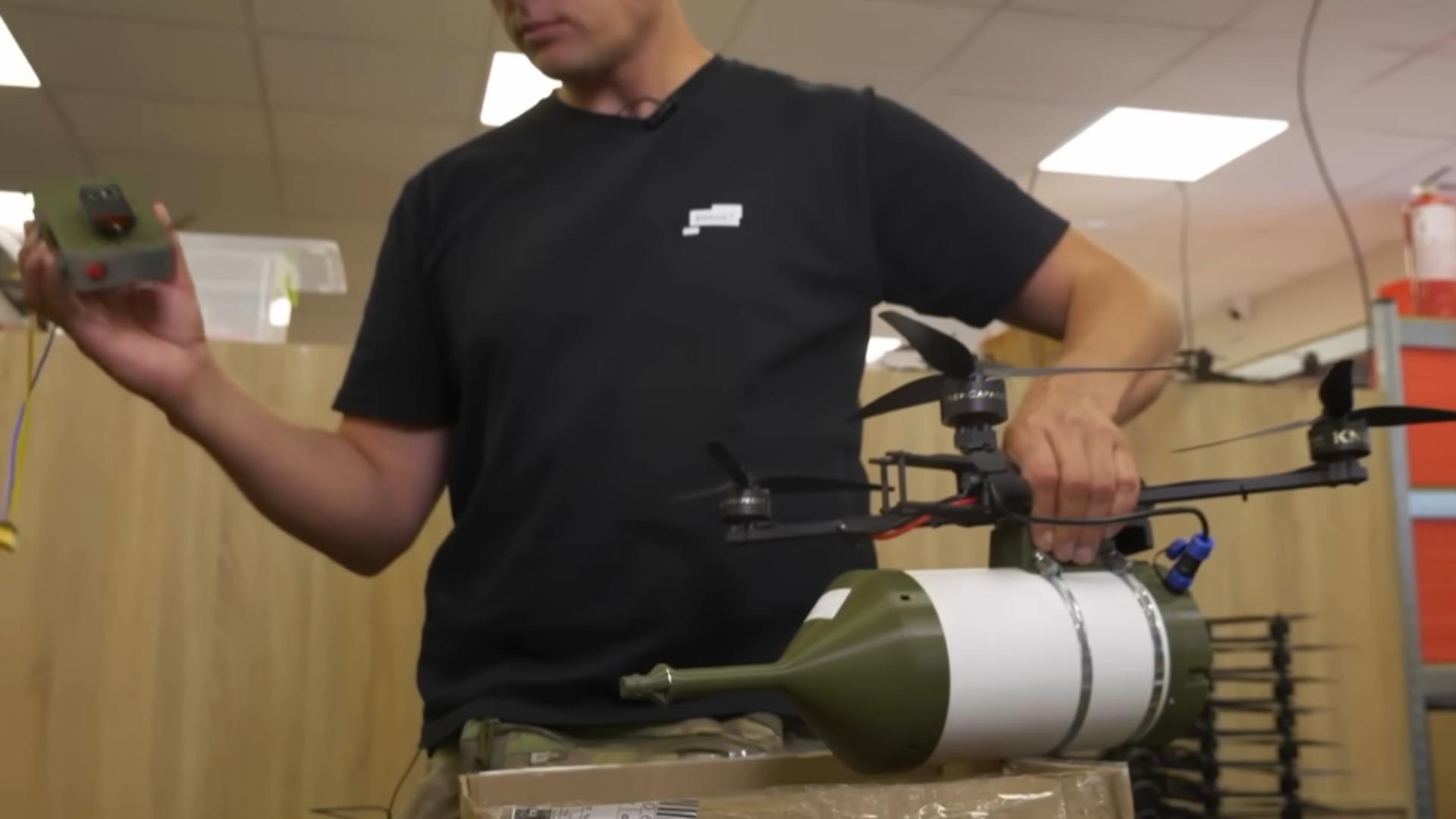 Ce tip de drone ucrainene se vor fabrica în România. Foto/Captură video