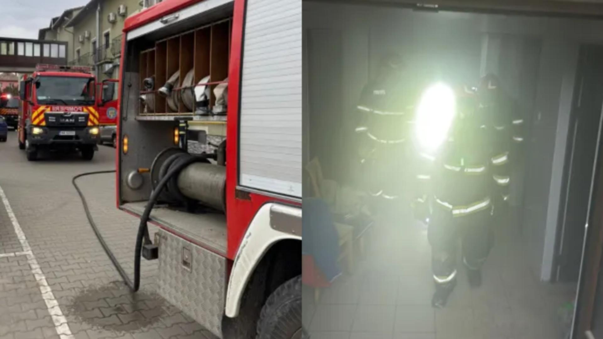 Incendiu într-un hotel din Câmpia Turzii. FOTO: Stiri de Cluj