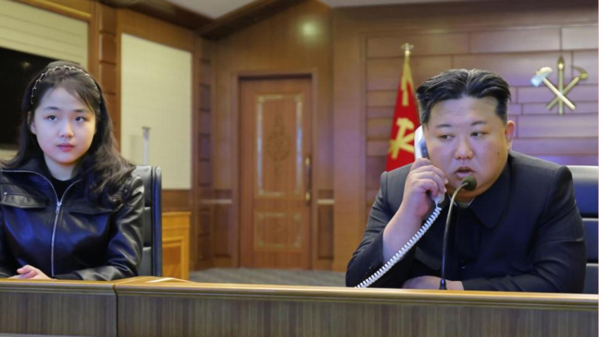 Kim Jong Un și fiica sa