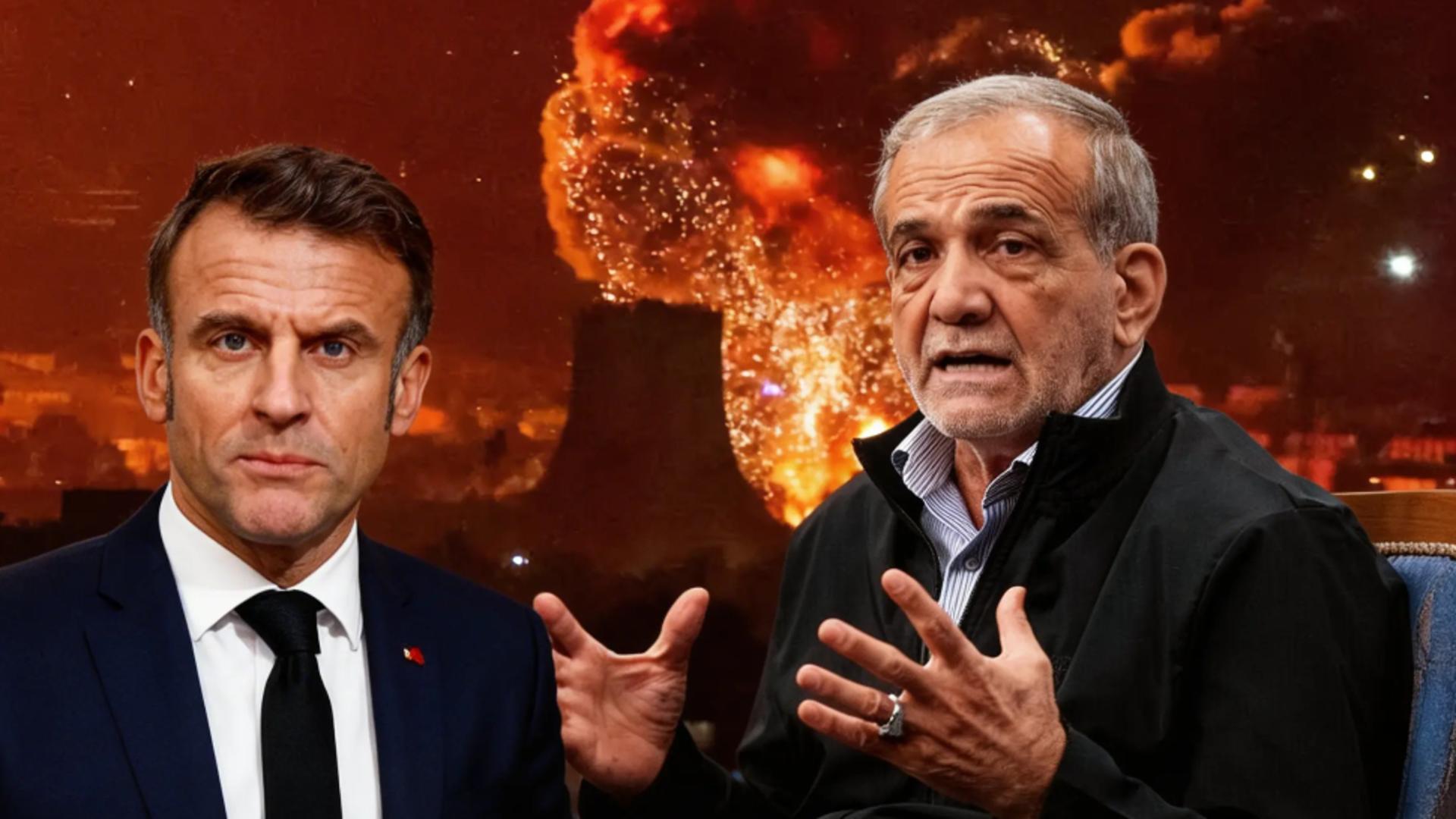 Emmanuel Macron a discutat cu președintele Iranului.