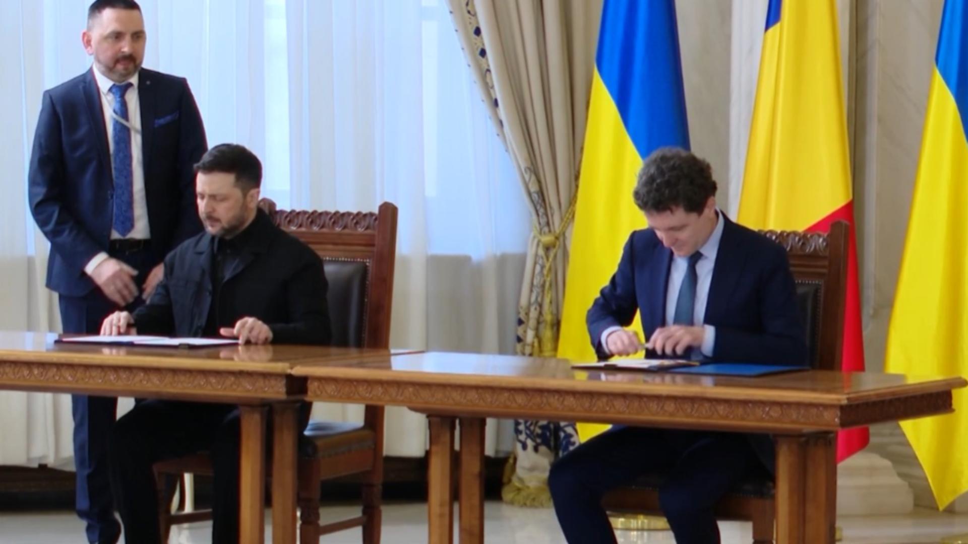 Zelenski și Nicușor Dan