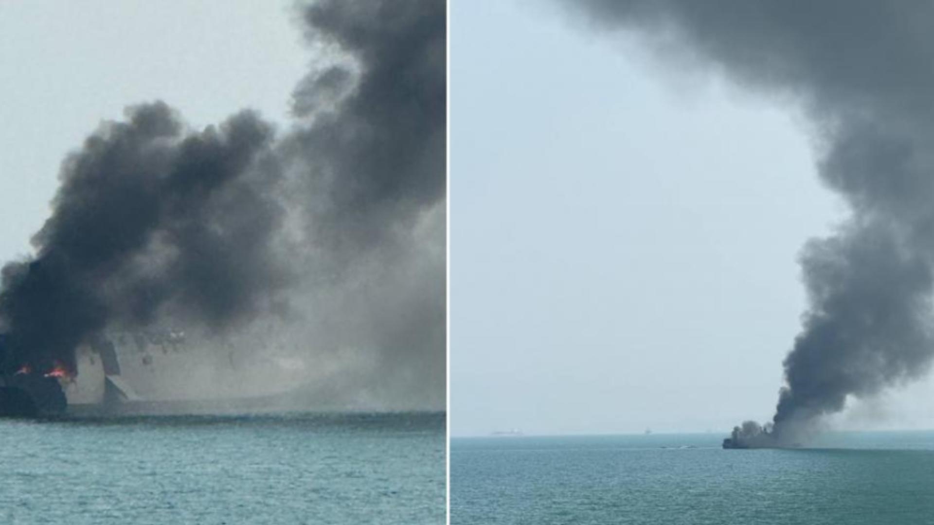 Iranul amenință SUA după scufundarea navei de război.