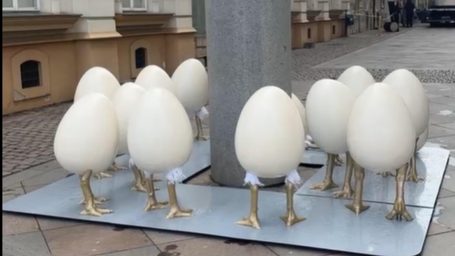 Dominic Fritz a adus „estetica grotescului” în Timișoara, de Paște Foto: Facebook