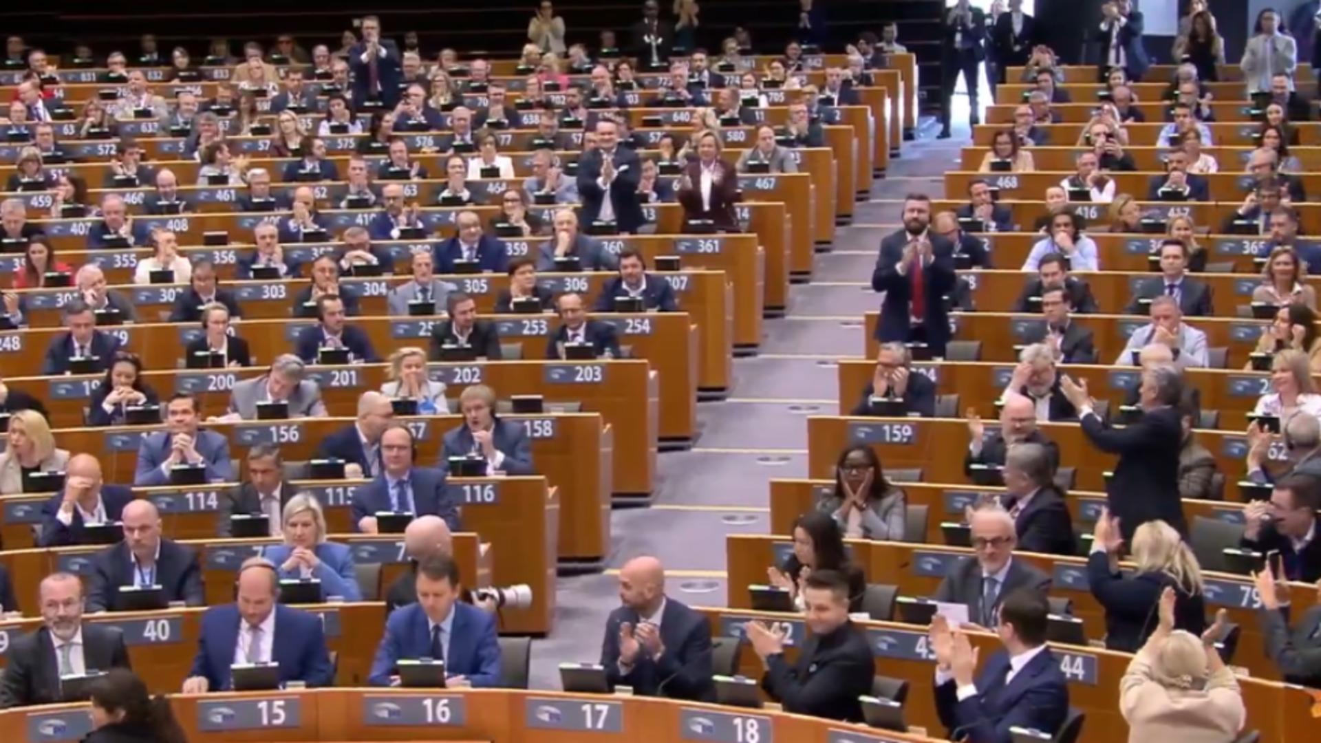 Moment istoric în Parlamentul European. Foto: X