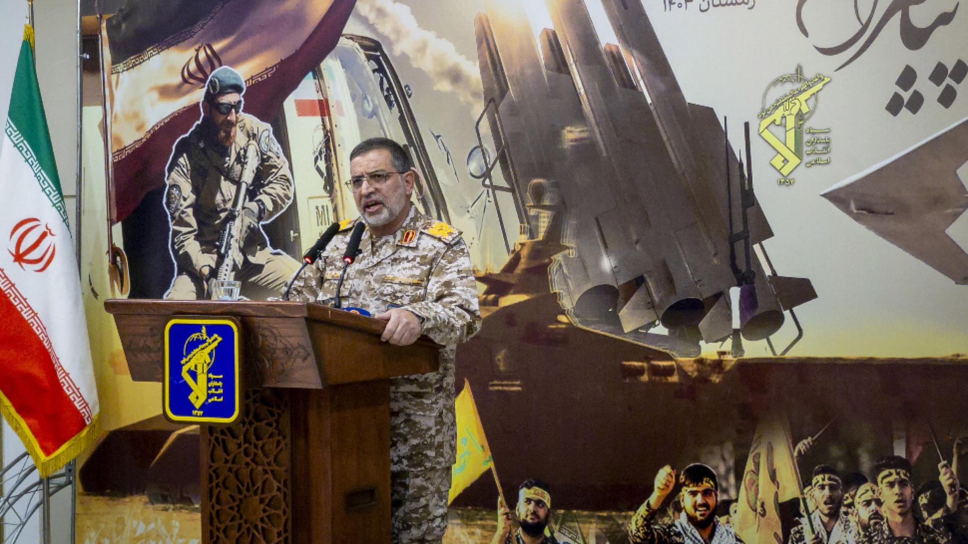 Ali Mohammad Naini, purtătorul de cuvânt al Gărzii Revoluționare Islamice din Iran/ Profimedia 