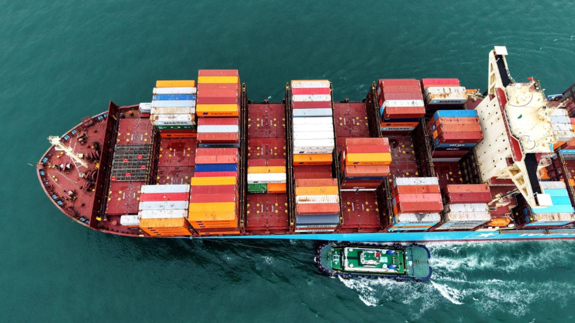 O dronă rusească a lovit o navă cargo în regiunea Odesa. Foto: Profimedia