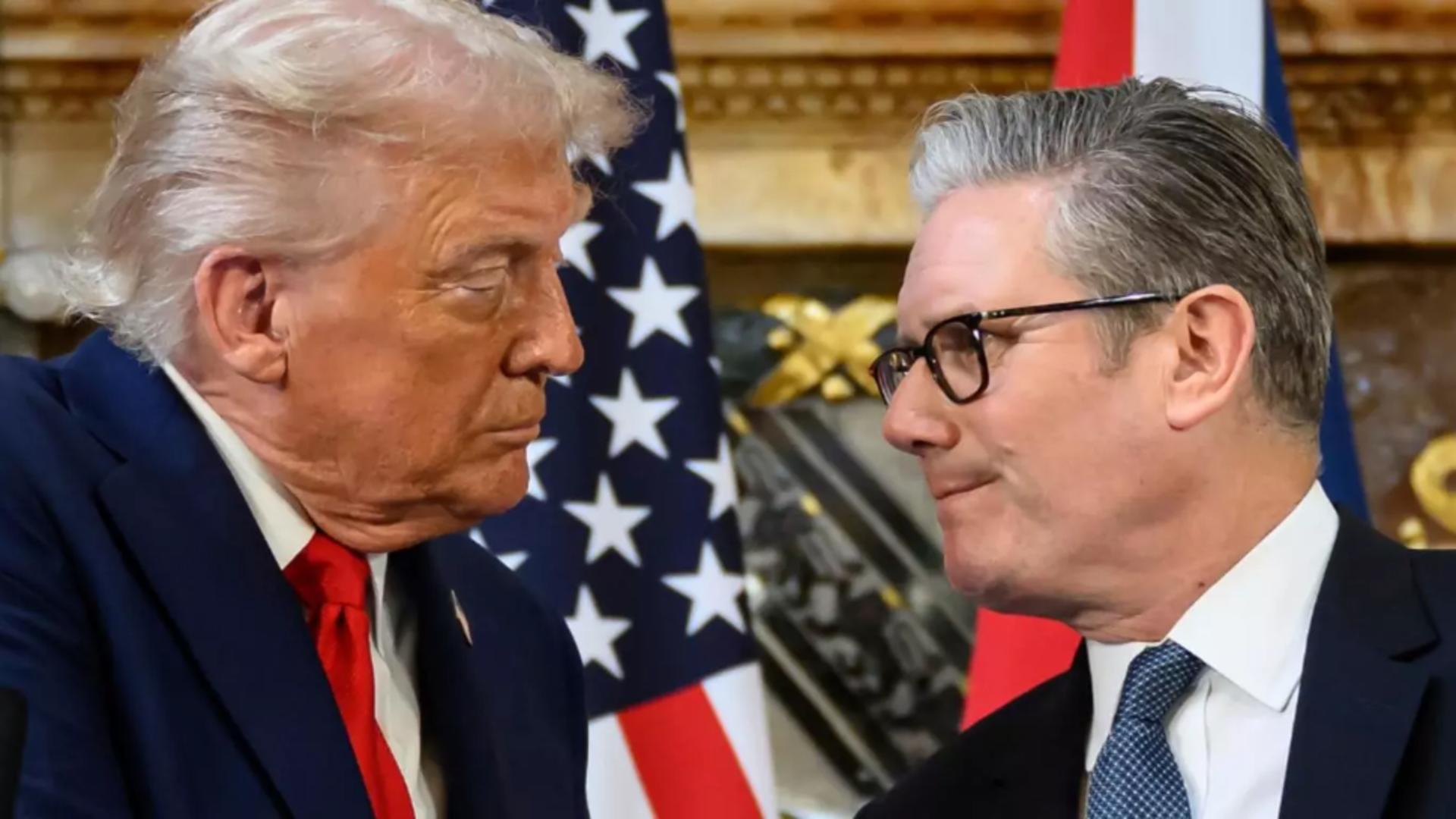 Donald Trump și Keir Starmer. Foto: Profimedia