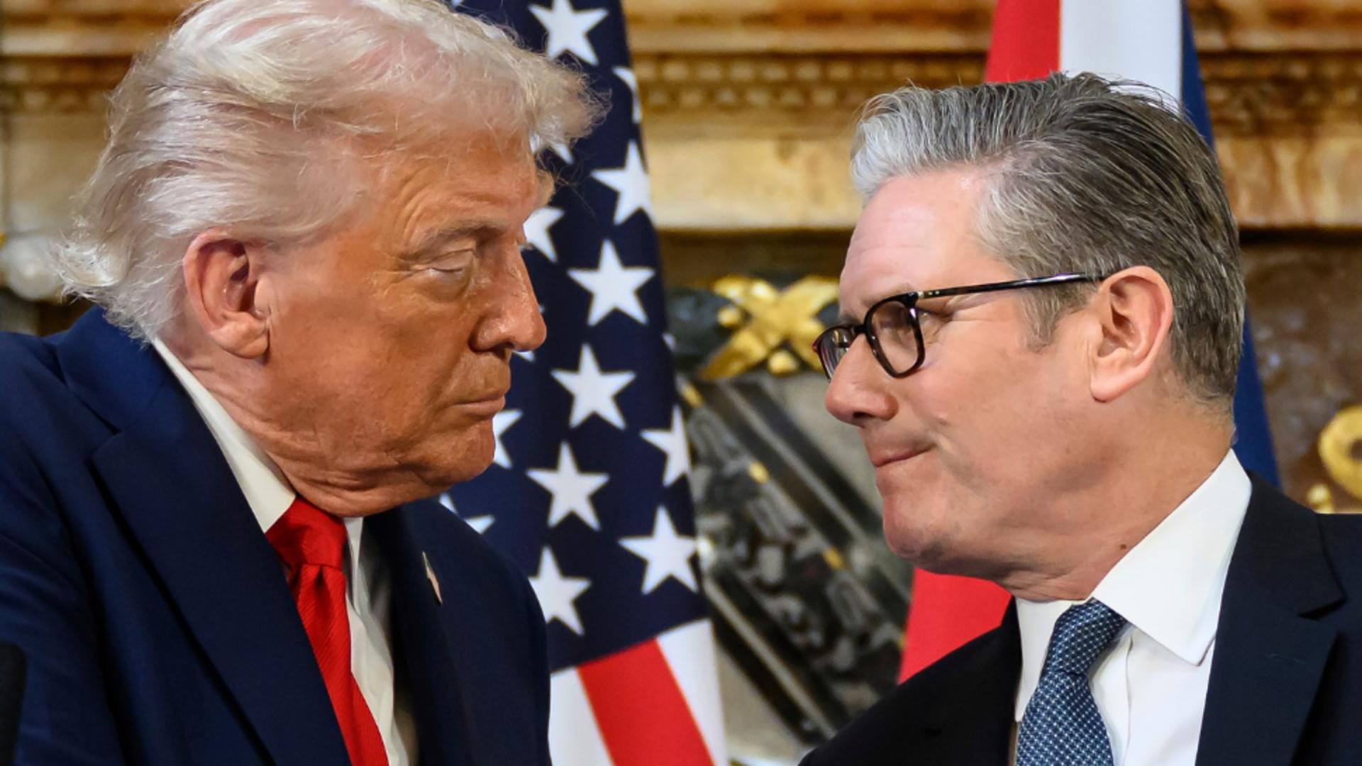 Donald Trump și Keir Starmer. Foto: Profimedia