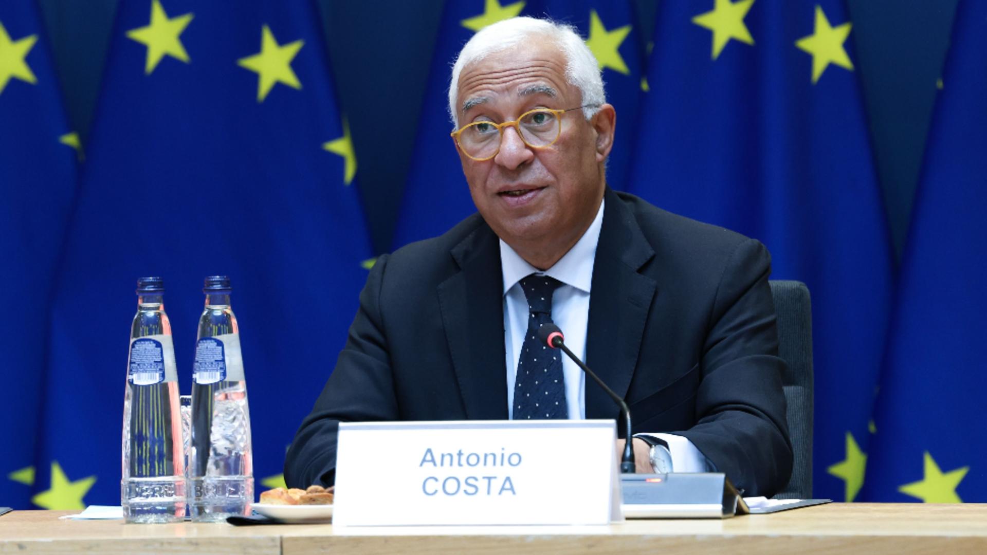 Antonio Costa, președintele Consiliului European/ Foto: Profimedia 