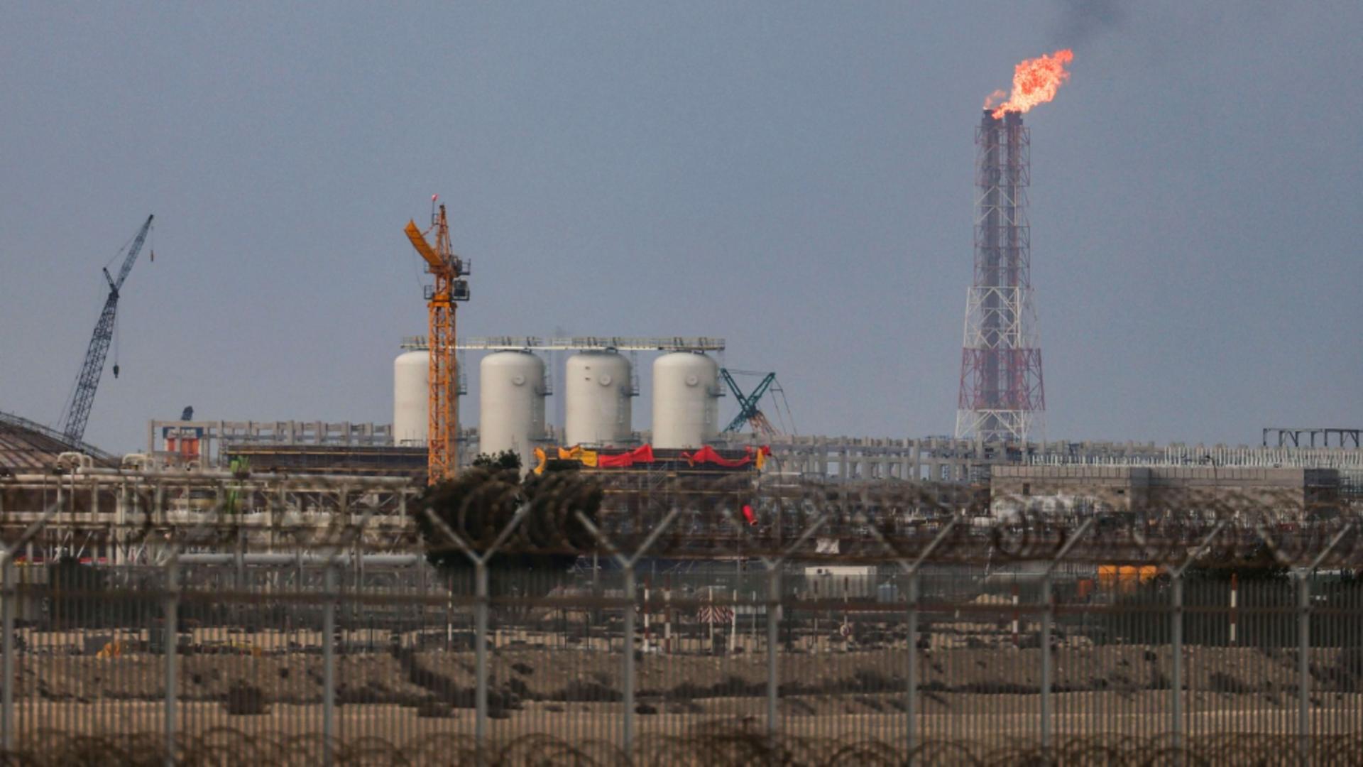 Orașul industrial Ras Laffan a fost ținta unor atacuri cu rachete în această seară. Foto/Profimedia