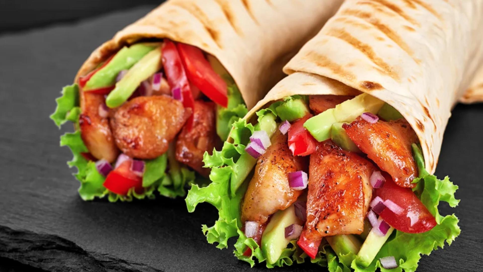 Shaorma de post cu jackfruit