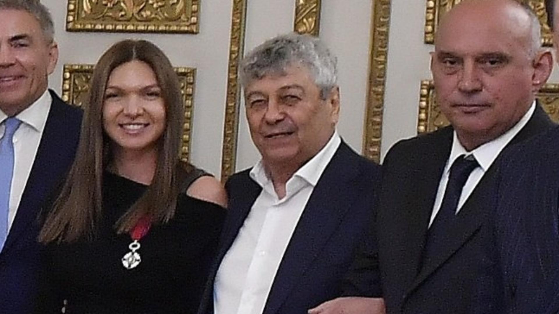 Simona Halep și Mircea Lucescu. Sursa foto: iAMSport.