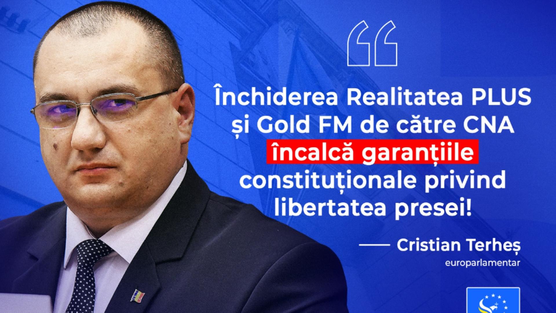 Europarlamentarul Cristian Terheș.