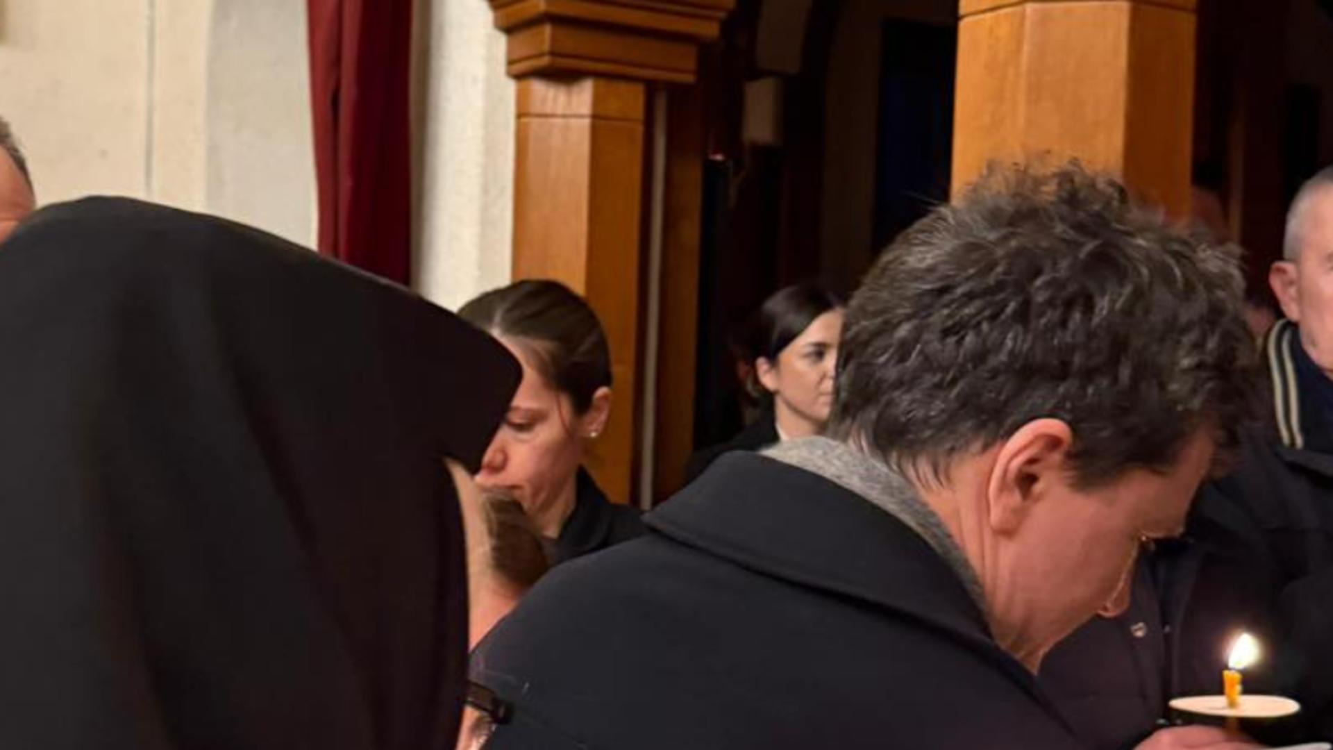 Nicusor Dan la Mănăstirea Cornu (foto: Virgiliu-Daniel Nanu)