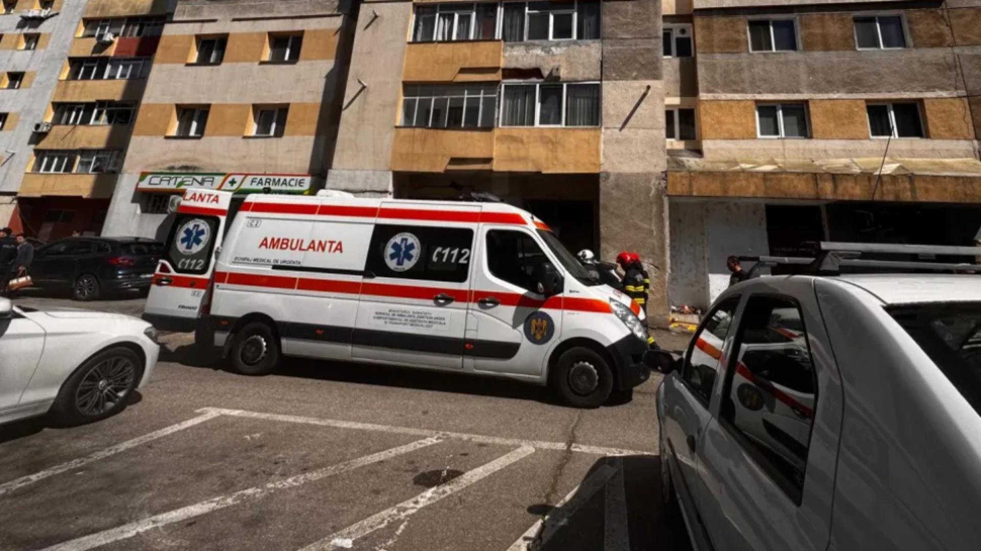 Copil căzut de la etaj în Pitești.