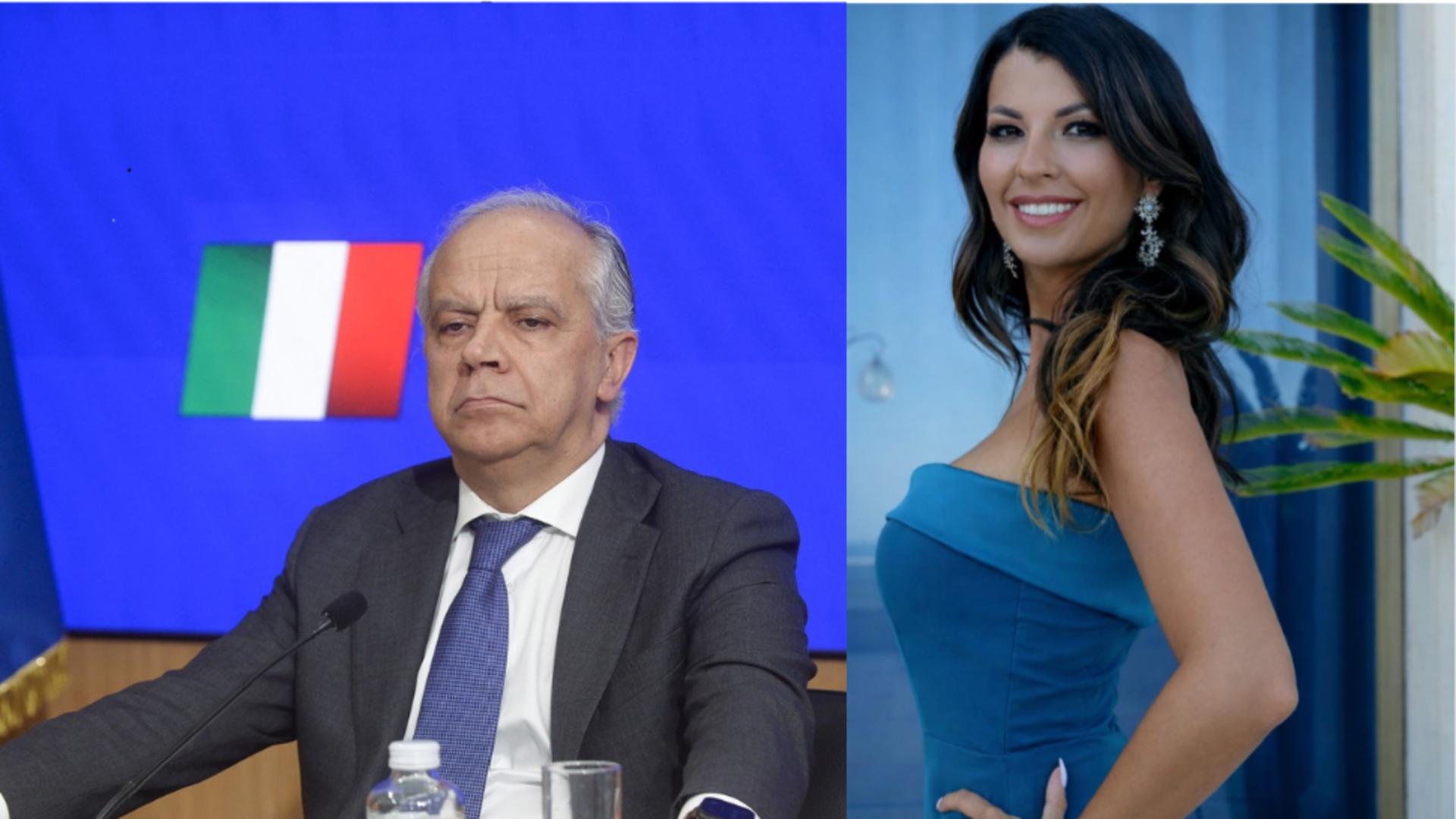 Claudia Conte și Matteo Piantedosi