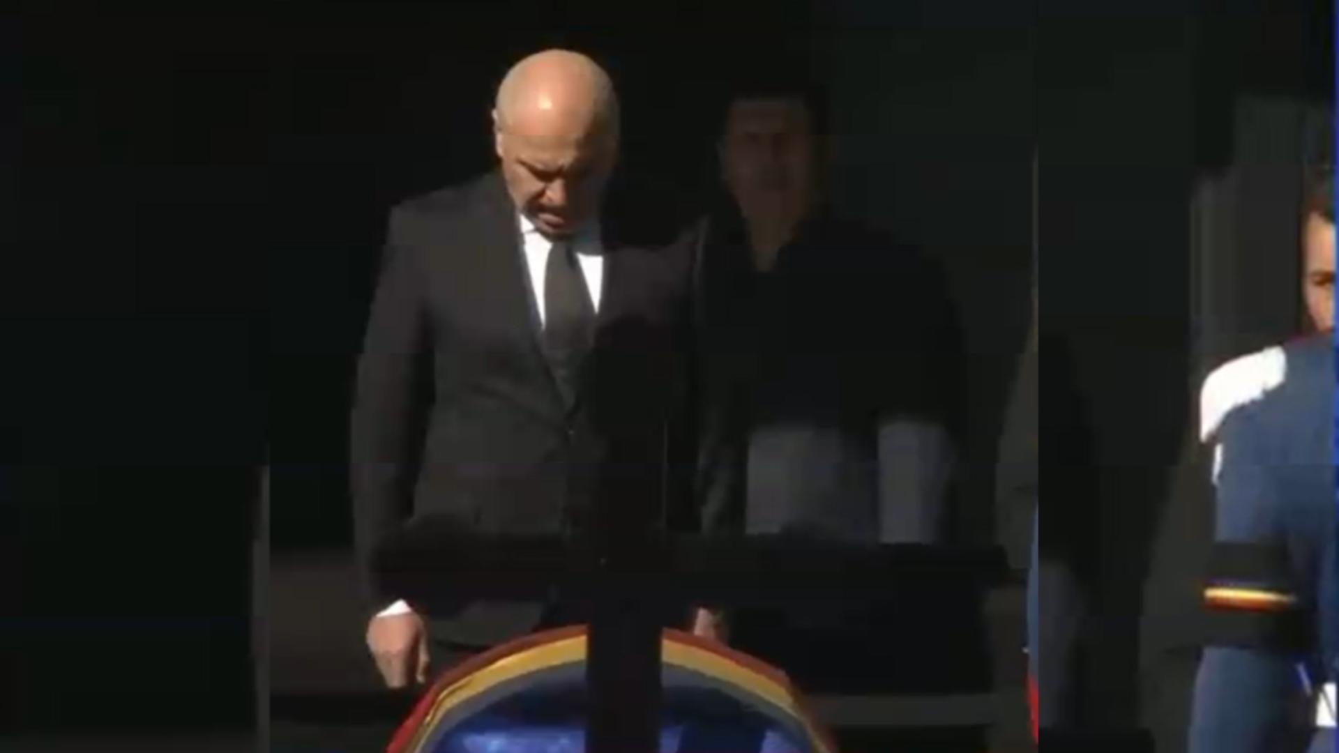 Ilie Bolojan, la catafalcul lui Mircea Lucescu