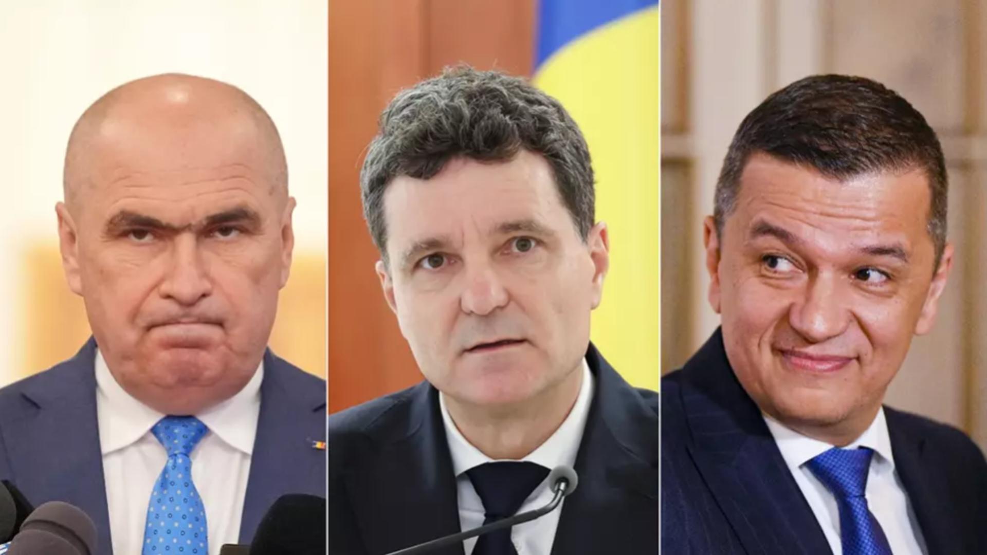 Nicușor Dan, Ilie Bolojan, Sorin Grindeanu. Sursa foto: Inquam photos/ Octav Ganea, Hepta
