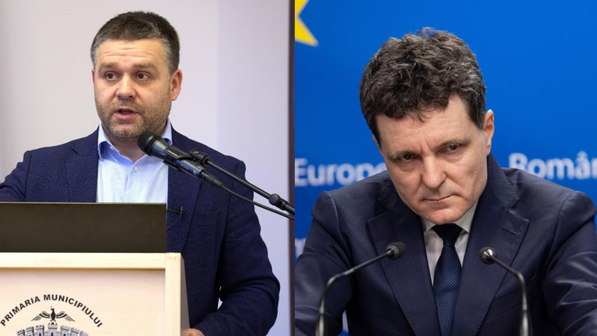 Primarul general al Capitalei Ciprian Ciucu și președintele României Nicușor Dan.