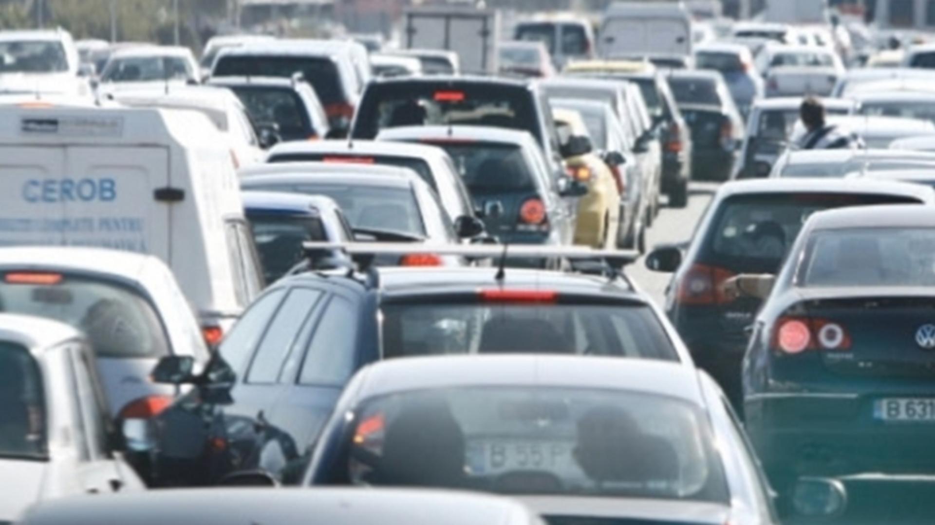 Trafic infernal spre Capitală