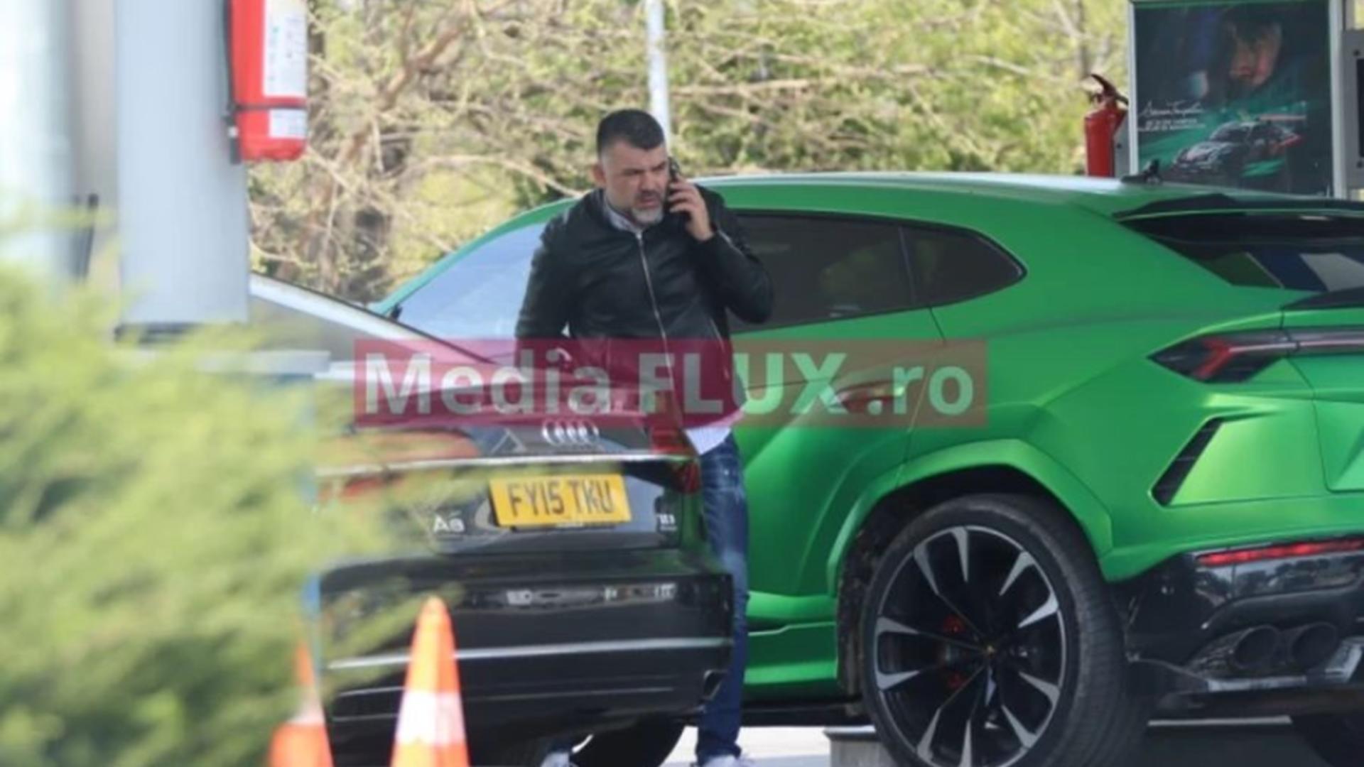 Costel Grojdea lângă bolidul de sute de mii de euro. Foto/Mediaflux