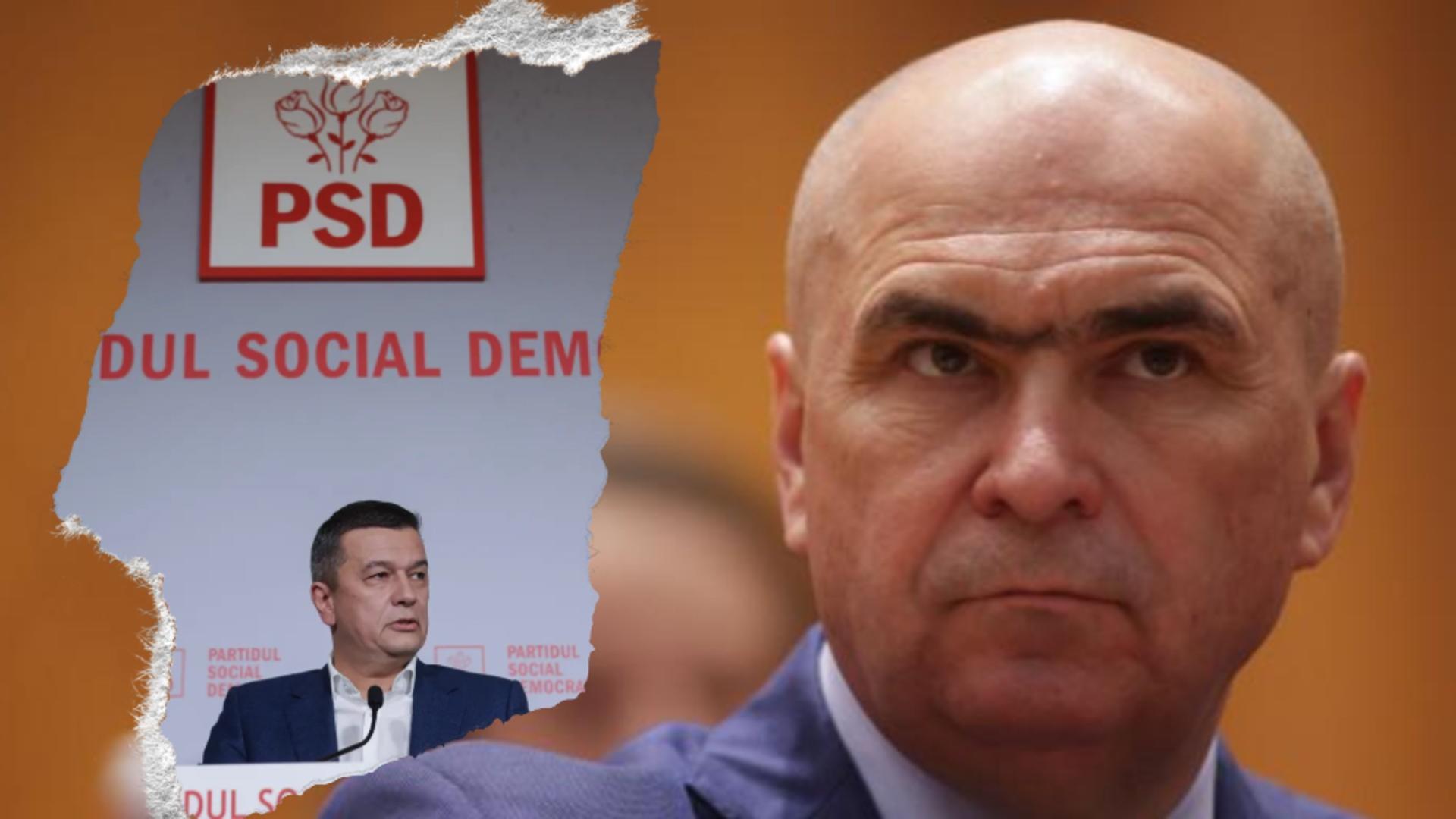 Premierul Ilie Bolojan și liderul PSD Sorin Grindeanu.