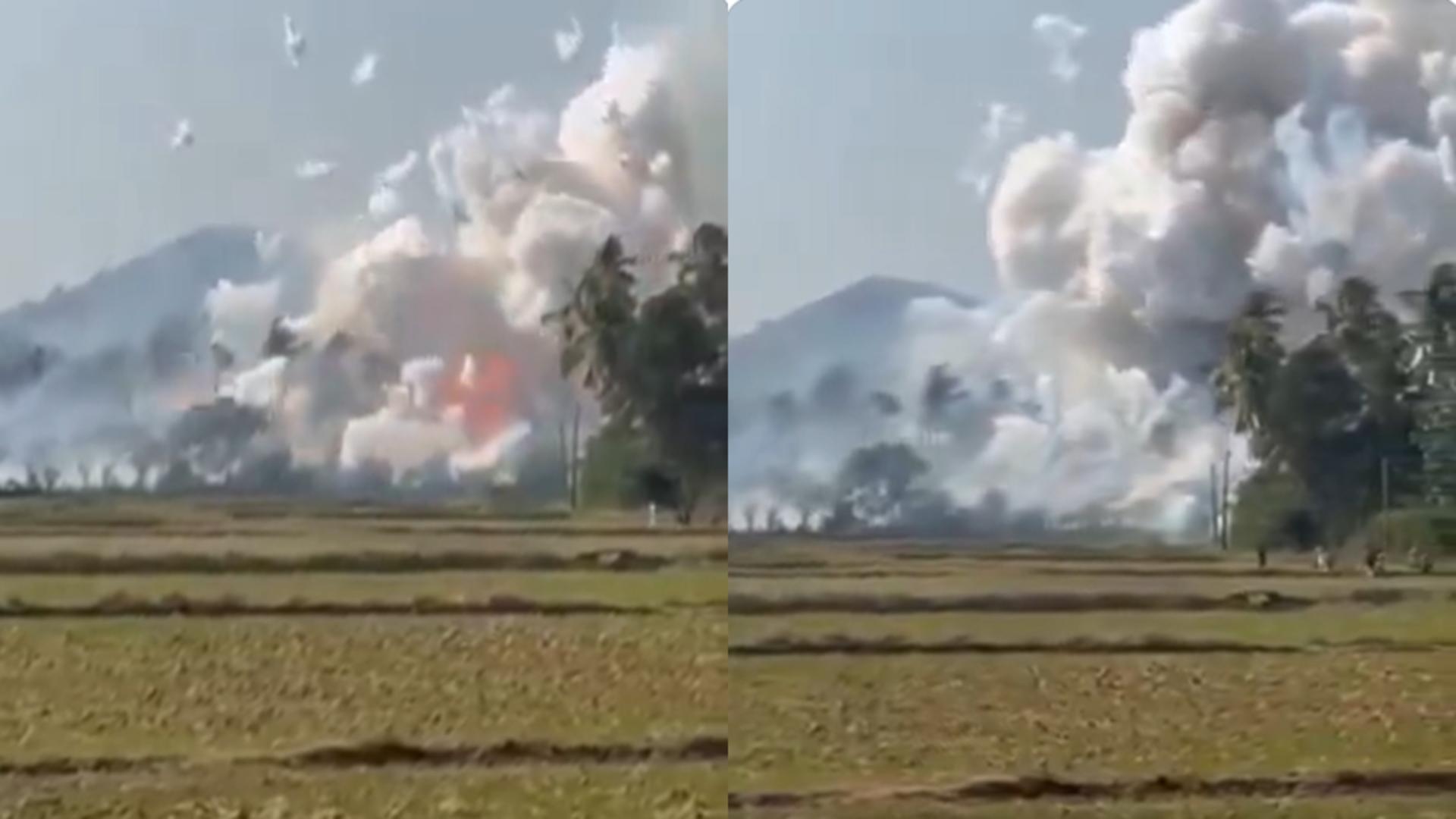 Incendiu la un depozit de artificii în sudul Indiei