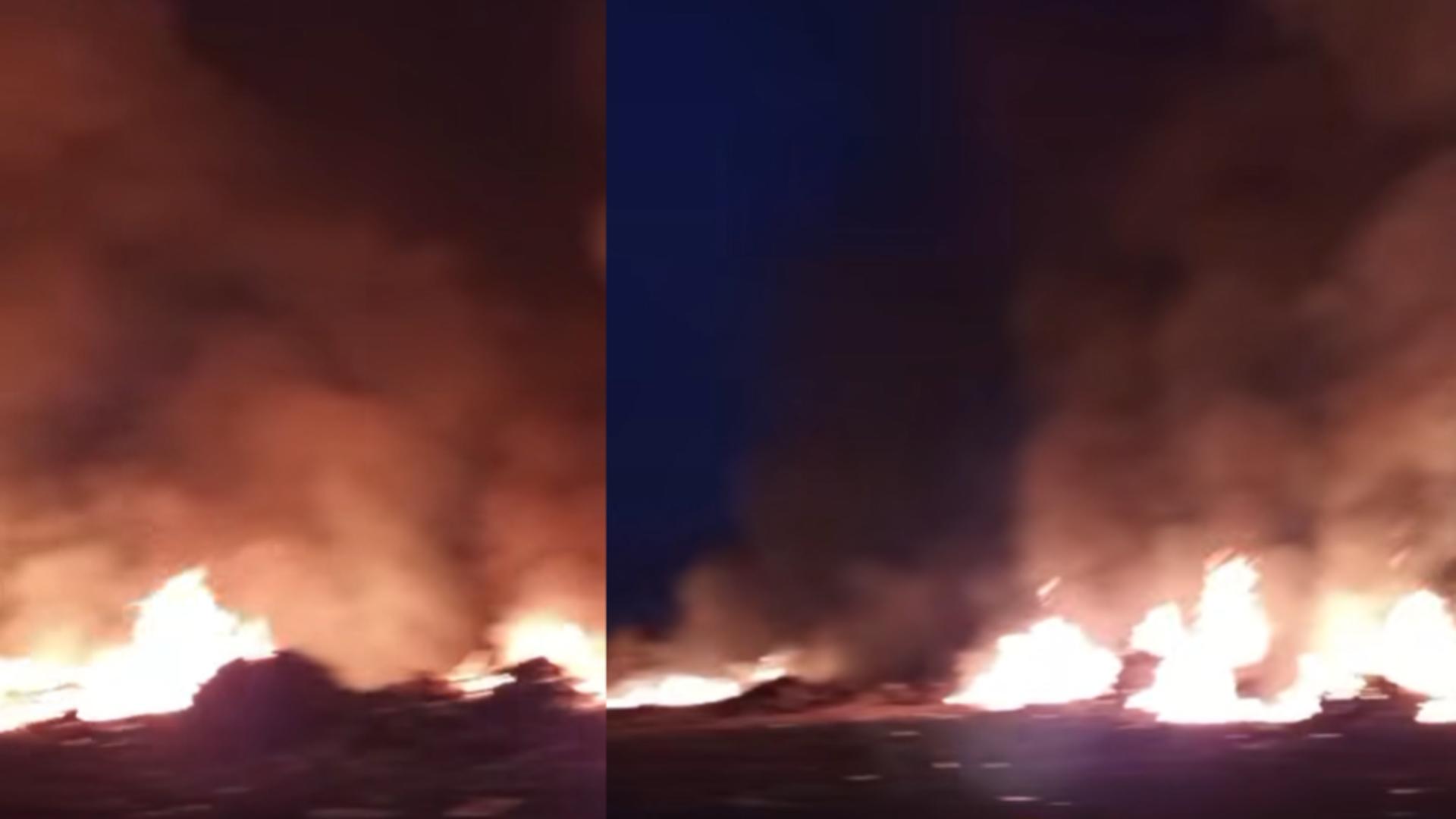 Incendiu la Hunedoara