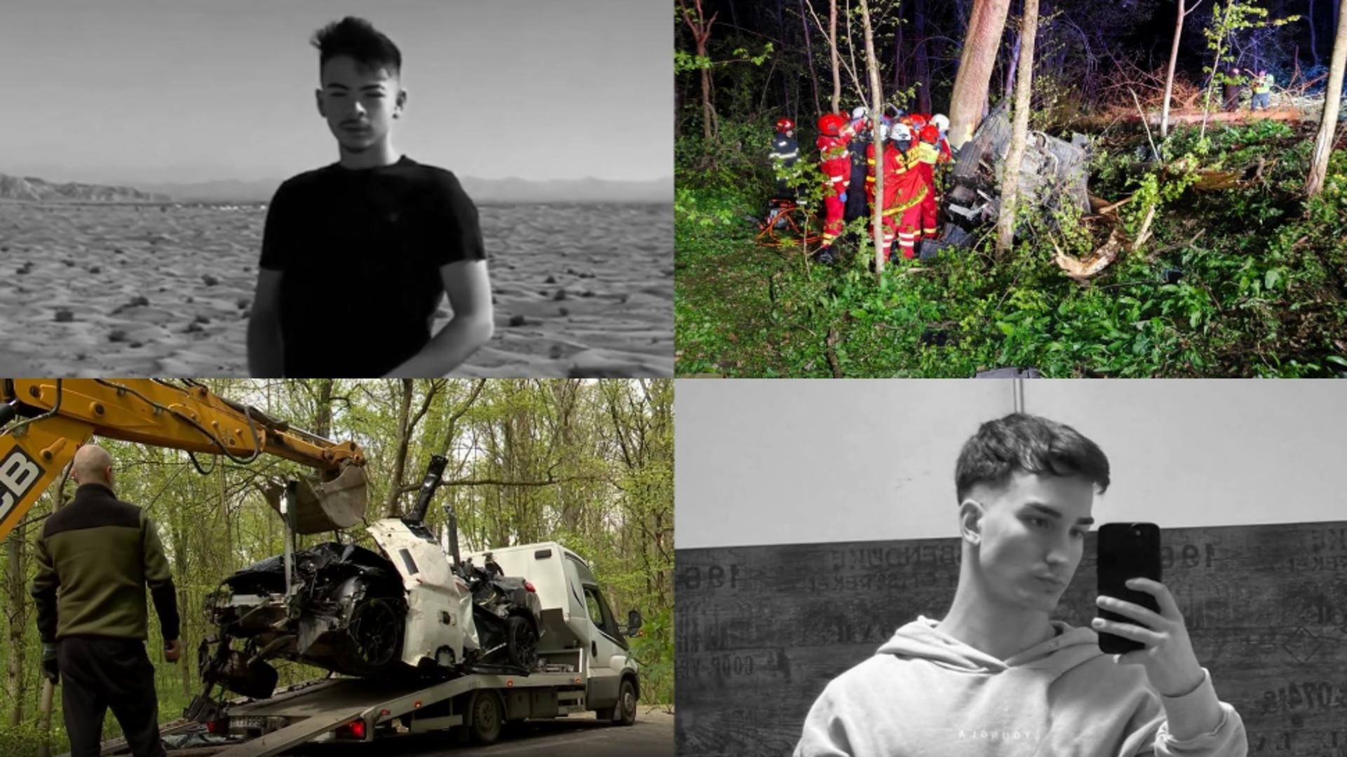 Mihai și David, tinerii morți în cumplitul accident din Ciolpani 