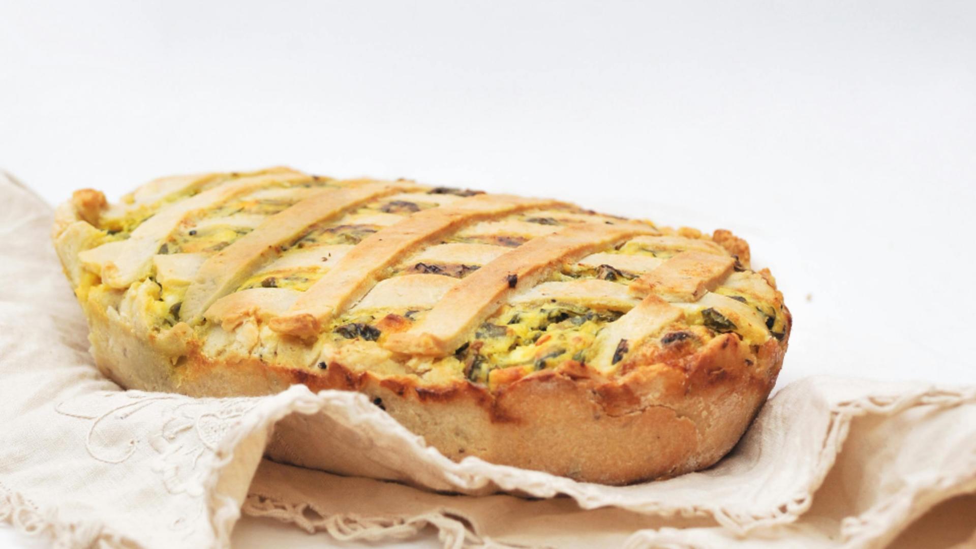 Plăcintă cu leurdă și ouă fierte. Un aperitiv gustos și hrănitor