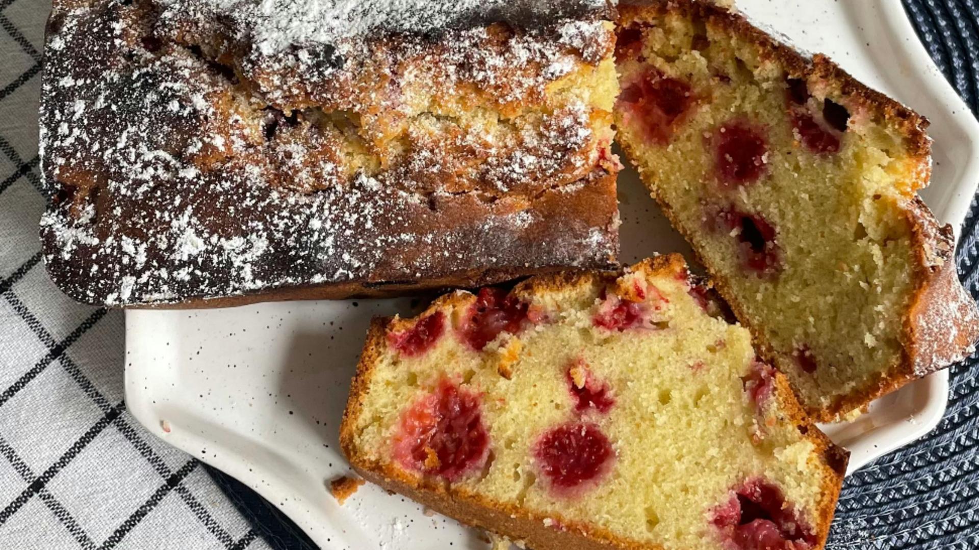 Prăjitură cu zmeură