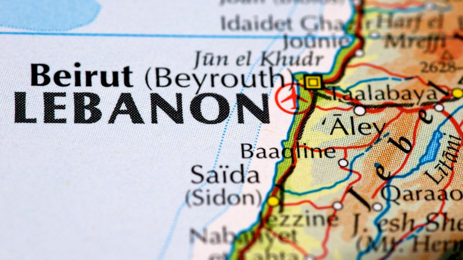 Hartă Liban/Profimedia 