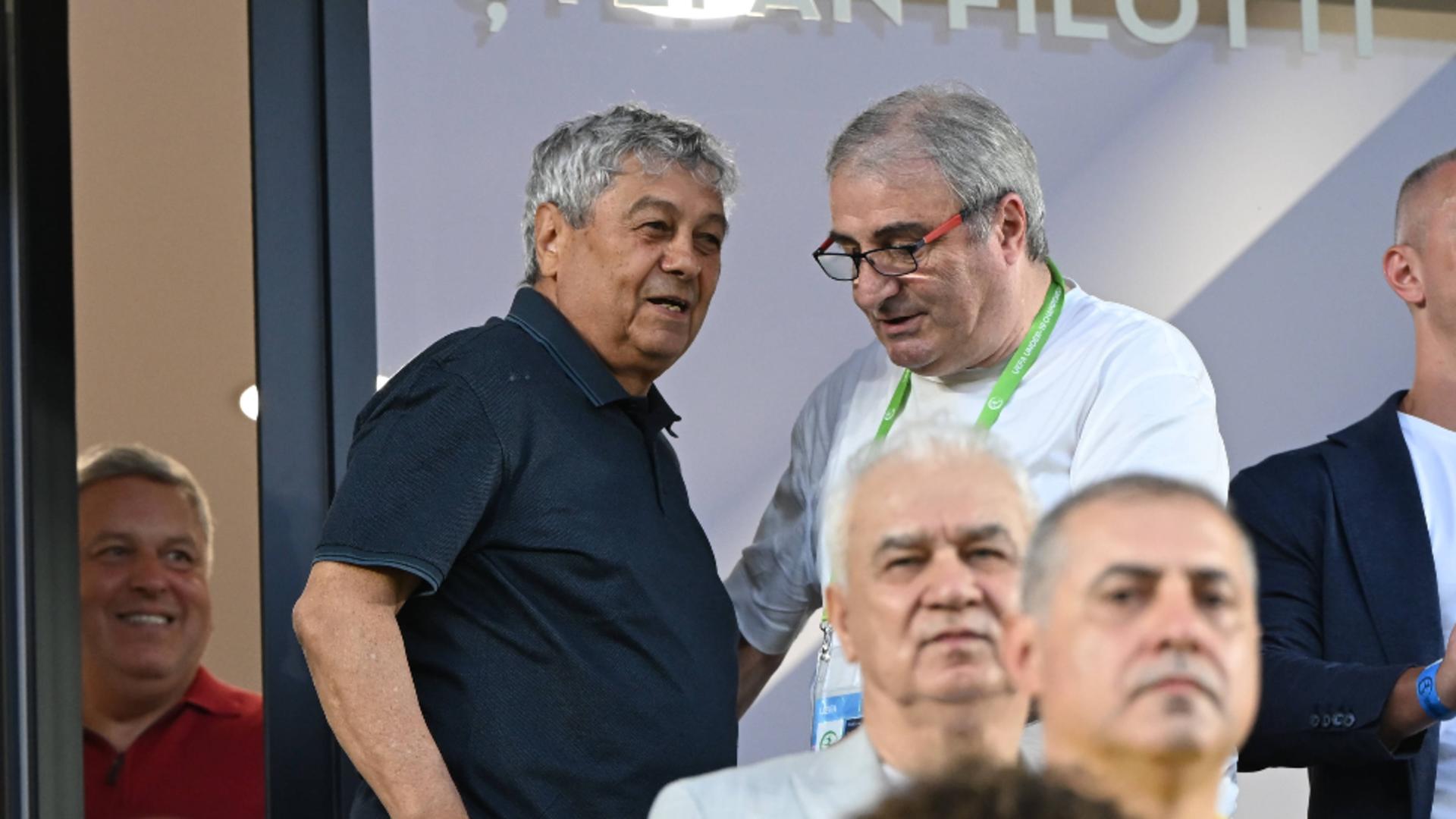 Mihai Stoichiță și Mircea Lucescu/Profimedia