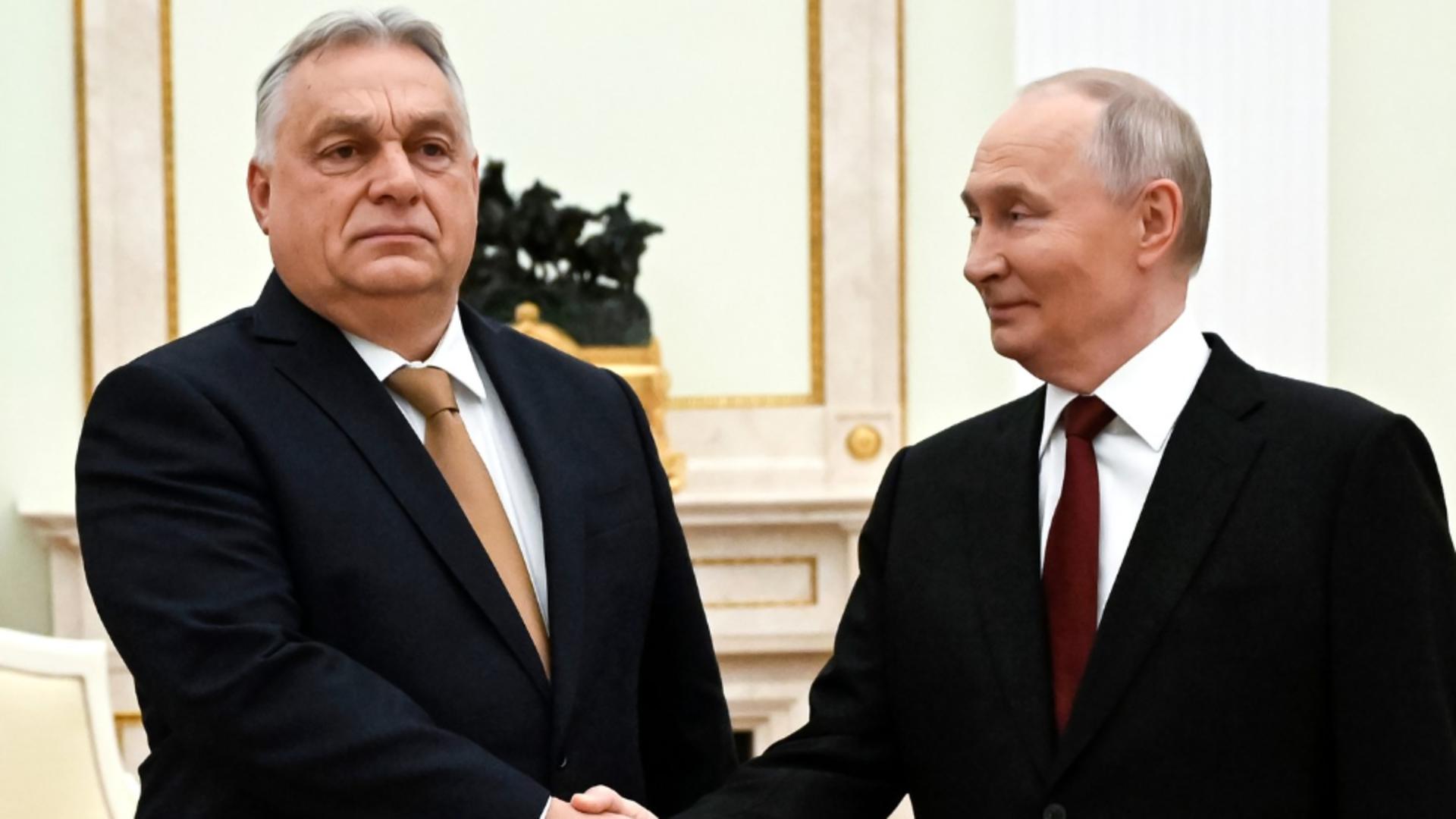 Viktor Orban și Vladimir Putin (foto: profimedia)