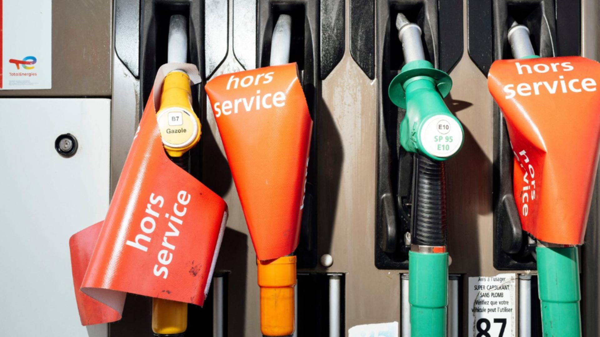 Benzinărie din Franța (Profimedia)