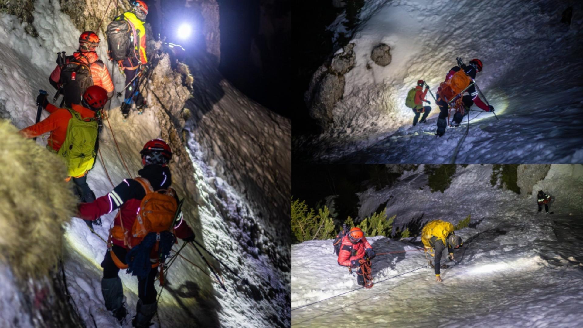 Misiune dificilă pentru salvamontiştii din Zărneşti.