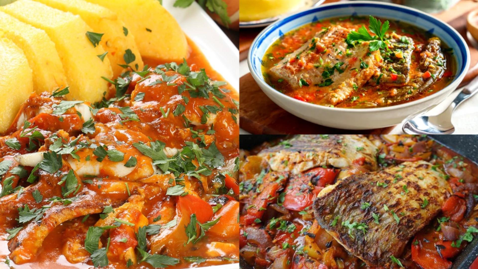  Saramură de pește cu mămăligă