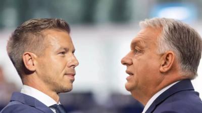 Peter Magyar și Viktor Orban (colaj Blikk) 