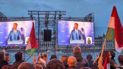 Susținătorii lui Peter Magyar (Profimedia)